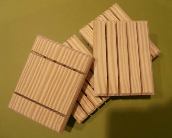Handmade Wooden Soap Dish Pine